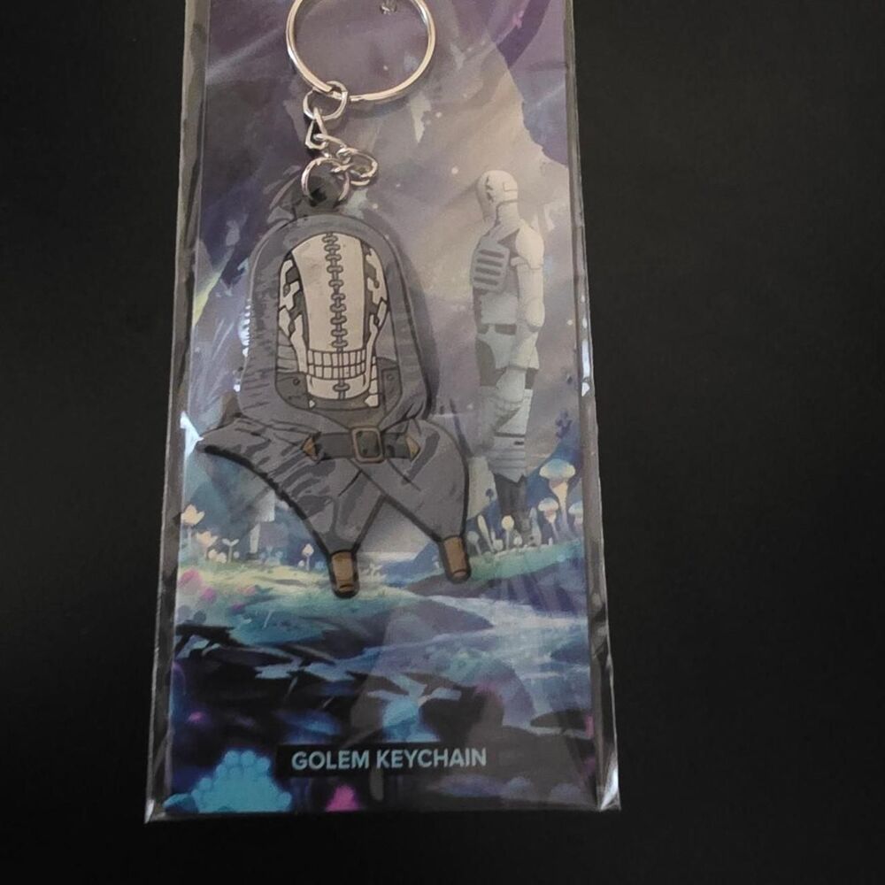 Loot crate exclusive Golem keychain from Somali and the Forest Spirit
